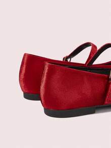CUCCOO DOLLMOD Giày bệt nữ đơn giản, đa năng, thích hợp đi làm, phù hợp cho dịp Giáng sinh - Màu đỏ. - Xem 10