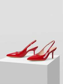 Mnmlis 女士高跟鞋 - 紅色 - 查看 4