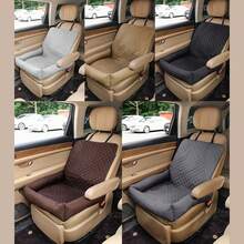 1 Pc Solid Color Plaid Pet Car Seat Cover, Waterproof Mat For Cats & Dogs - Multicolor - View 1