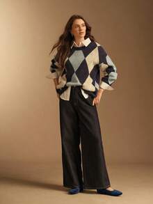 Rosivie 女士搭扣设计休闲平底乐福鞋 - 藏蓝色 - 查看 2