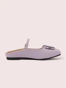 CUCCOO DOLLMOD Zapatos de mujer con decoración de flor de color morado claro, suela plana, zapatos de primavera - Morado - Ver 9