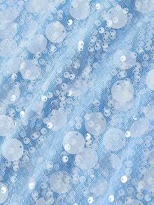 SHEIN MOD Đầm xanh dương lấp lánh đính sequin, cổ xếp ly và nơ – Phong cách lãng mạn, thích hợp cho tiệc tùng, đám cưới, dã ngoại, hẹn hò, trang phục mùa hè và xuân cho nữ, kỳ nghỉ xuân, du lịch, dã ngoại, lễ hội, sinh nhật. - Màu xanh lam - Xem 6