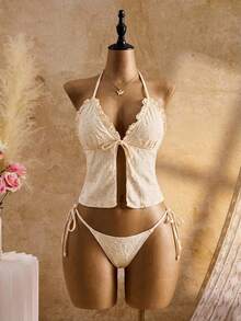 Swim Mod Bộ sưu tập đồ bơi nữ mới năm 2026 dành cho học sinh, phù hợp cho kỳ nghỉ, hẹn hò, trà chiều, phong cách miền Tây, du thuyền, bãi biển, đảo, du lịch đường bộ, mọi mùa, lễ hội âm nhạc, kỳ nghỉ Boho, kỳ nghỉ Bohemian, mùa thu thư giãn, phong cách Boho miền Tây, vải dệt jacquard hoa văn Provence thanh lịch, áo hai dây bikini nữ, bộ bikini Boho buộc dây, bộ bikini xếp nếp, đồ bơi cho nữ, bikini màu kem Boho, bộ đồ bơi nữ có áo khoác ngoài, bộ đồ bơi nữ họa tiết vỏ sò, bikini đi nghỉ mát. - Nhiều màu - Xem 1