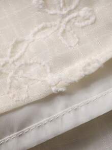 DAZY Đầm mùa hè dễ thương cho bé gái, cổ tròn, tay phồng, thêu họa tiết. - Màu be - Xem 8