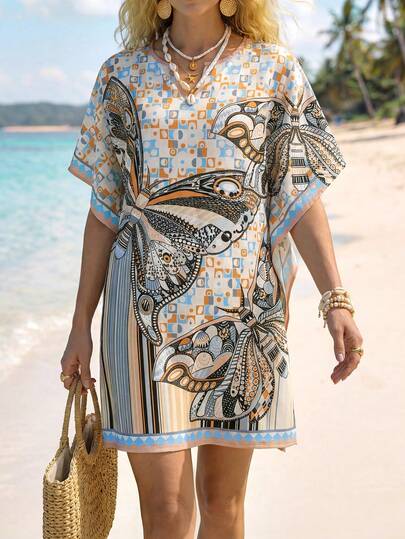 Sylviya Women's Casual Floral Print Hem Vacation Summer Dress Summer Outfits For Women Summer Dresses Beach Outfits For Women Beach Dresses Casual Dresses For Women Vacation Outfits Women Summer Holiday Outfits Vacation Dresses Holiday Dresses Country Outfits For Women  Floral Dresses For Women Vestidos De Mujer Casual Boho Womens Clothing Hawaii