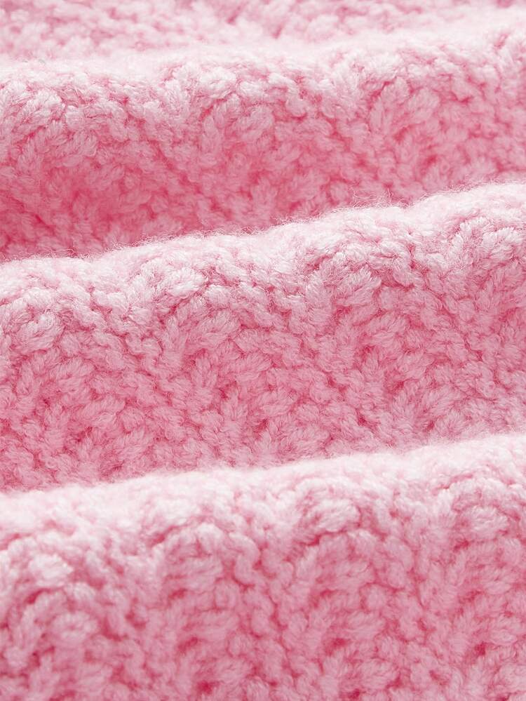 Pink Crocheted Square Neckline Top With Short Puff Sleeves, Tied At The Back, For Spring And Summer Spring Summer French Style Parisian Style