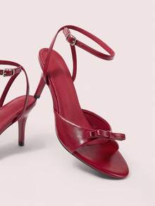 CUCCOO DOLLMOD Sandalias de tacón para mujer - Burdeos - Ver 2