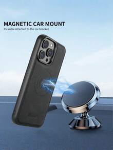 Suteni 2-In-1 PU Leather Detachable Wallet Phone Case With Card Slot, Compatible With MagSafe Wireless Charging Compatible With IPhone 17 Pro Max, 17 Air, 16, 15 Plus, 14, 13, 12, 11, Galaxy S25 Ultra, S24, S23, S22, Note 20, Pixel 10 Pro XL, 9, 8A, 7 Waterproof Shockproof Anti-Fall Scratch Resistant - Lychee black - View 10