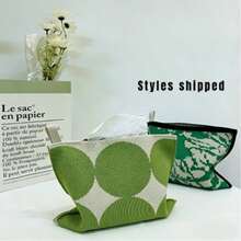 Joivida 1Pc Original High-End Heart Knitted Fabric Tissue Box, Hanging Tissue Cover For Car & Home, Desktop Tissue Storage Pouch - Multicolor - View 15