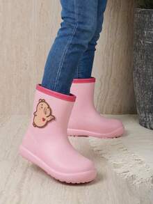 Botas de Lluvia para Niño y Niña - Impermeables, Antideslizantes y Resistentes - Botines Infantiles de Agua con Suela Antiderrapante - Diseño de Capibara Dinosaurio - Cómodas, Ligeras y Fáciles de Poner - Calzado Infantil para Días de Lluvia, Charcos y al Aire Libre - Duraderas y Flexibles - Diseño Unicornio - Rosa/Capibara - Ver 1