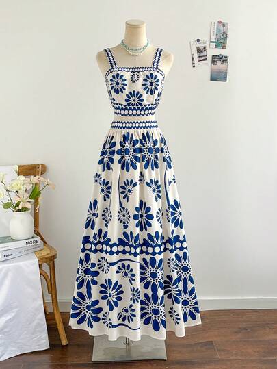 Soleia 女士度假休闲印花吊带背心和迷你裙两件套