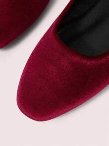 CUCCOO DOLLMOD Zapatos planos versátiles y casuales para ir al trabajo para Navidad - Rojo violeta - Ver 7