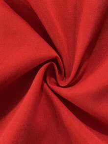 Olithes 女士红色蝴蝶结装饰连衣裙，冬季和新年 - 紅色 - 查看 5