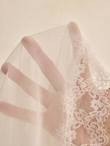 Charlaine 1pc French Chic Autumn Wedding Lace Floral Spaghetti Strap Summer Holiday Nightgown, Romantic Minimalist Elegant Satin Ladies Sleepwear - White - View 8