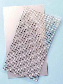 2毫米面部宝石贴纸，水钻宝石，1200颗自粘式身体彩绘闪亮宝石，化妆装饰，适用于头发、眉毛、脸颊、婚礼派对 - 白色 - 查看 7