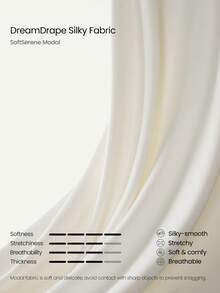 GLOWMODE SoftSerene Modal Cozy Companion Soft Silky-Smooth Breathable Waist-Length Boatneck Pullover Sweatshirt Daily Casual Wear - White - View 5