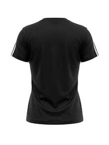 Adidas Essentials Women's Slim 3-Stripes T-Shirt Black - Black / White - View 2