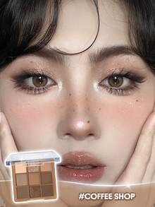 SHEGLAM Coffee Shop 9色眼影盤 品牌 美容 化妝 化妝品 適合女性與女孩 完美搭配夏季春季 Y2K 時尚 流行 生日 母親節禮物 假期 派對準備就緒 最佳顏色 - Coffee Shop - 查看 5