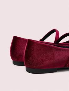 CUCCOO DOLLMOD Zapatos planos versátiles y casuales para ir al trabajo para Navidad - Rojo violeta - Ver 10