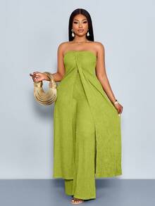 SOLERSUN Bộ đồ gồm áo quây màu xanh lá cây trơn, xẻ tà phía trước, và quần dài với chất liệu vải có họa tiết, thích hợp cho thời gian thư giãn tại nhà, kỳ nghỉ biển, du lịch nghỉ dưỡng. Trang phục nữ thanh lịch và lãng mạn cho ngày Valentine, hẹn hò, lễ hội Fasching/Karneval. Hàng mới về mùa xuân/hè, bộ đồ hai mảnh nữ mùa thu, trang phục dự tiệc Homecoming, Lễ Tạ ơn, trang phục tựu trường. - màu xanh lá - Xem 4