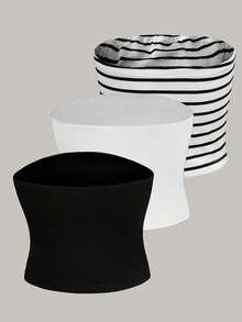 Olithes 3pcs Striped Tube Top - Multicolor - View 2