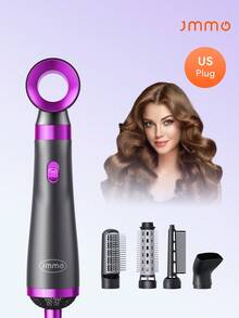 JMMO 5 IN 1 Hot Air Styler Wrap, High-Speed Hair Dryer Brush Blow Dryer With Auto Wrap Curlers For Curling, Straightening, Volumizing, Fast Drying & Frizz-Free Styling For All Hair Types-US Plug - View 1