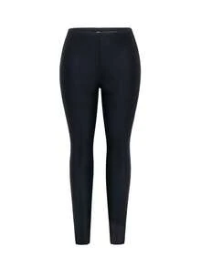 Swim Mulvari Women's New Middle East Hot-Selling Printed Black One-Piece Long Sleeve Top With Sheer Skirt And Skinny Fitted Pants 3-Piece Vacation Modest Fashion Burkini Set, Spring/Summer - Black - View 11