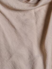 MUSERA 高领垂褶不对称下摆露背上衣（单件上衣）可爱春日假日少女风 Sugar Salt - 駝色 - 查看 6