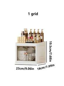 1pc Cosmetics Storage Box Household Luxury Desktop Dresser Skin Care Product Storage Box Facial Mask Dust Proof Drawer Sorting Cabinet Storage Rack - Multicolor - View 15