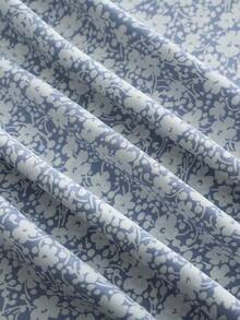 Olithes 碎花开衩吊带连衣裙长裙女装 - 淺藍色 - 查看 8