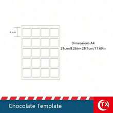 1PC Creative Chocolate Candy Mold, Transparent Acrylic Material For Shaping And Making Feather, Spoon, Square Chocolates, Interchangeable Shaping Mold, Non-Stick And Reusable Baking Mold, Suitable For Chocolate Fillings, Ideal For Home Bakers, Candy Shops And Chocolate Lovers, Applicable For Weddings, Family Gatherings, Holiday Parties And Celebrations, Chocolate Mold - Multicolor - View 14