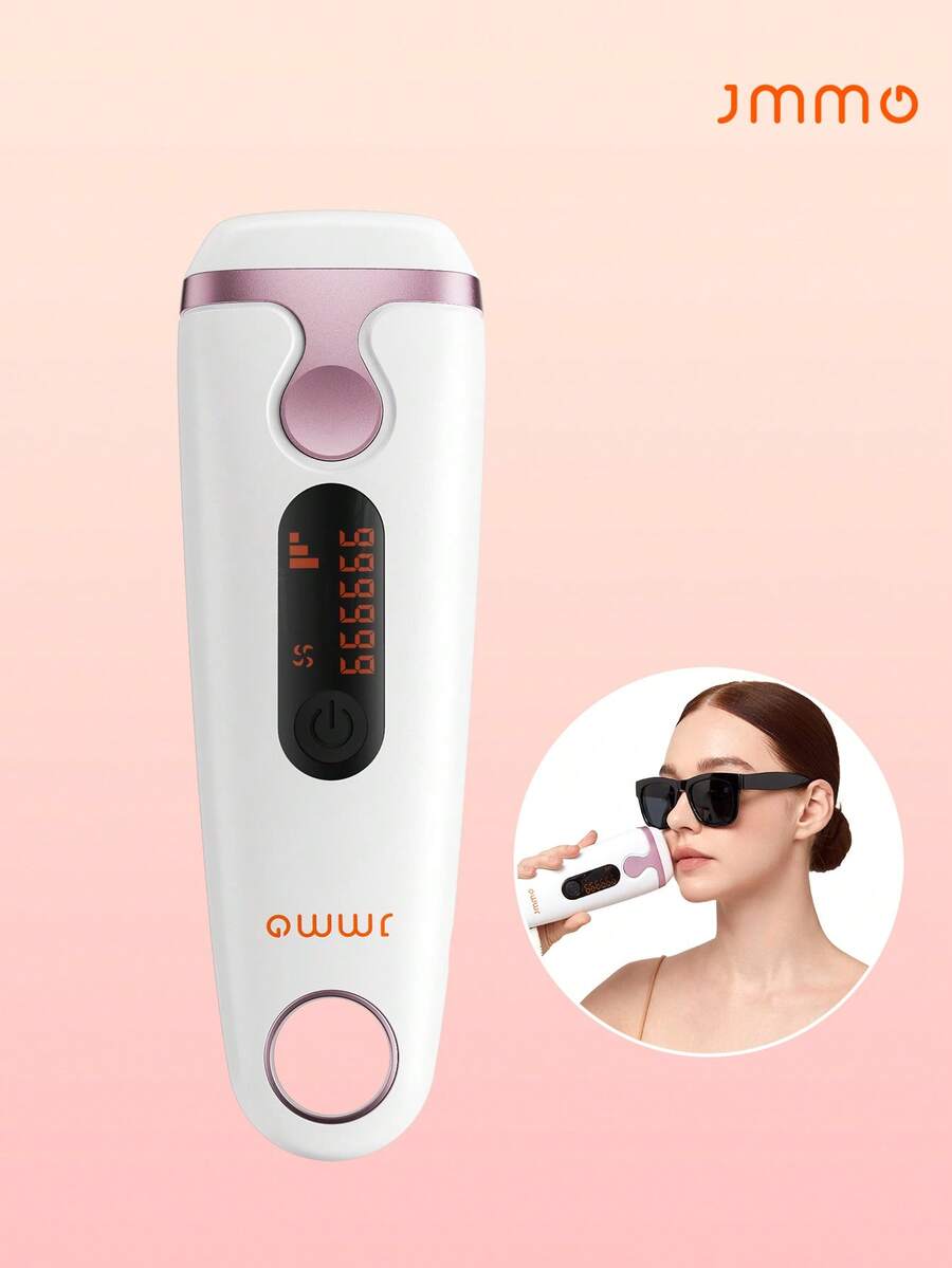 JMMO Laser Hair Removal Face Leg Arm Back Whole Body Hair Remover,IPL Hair Removal Device & 5 Energy Levels For Painless-UK Plug - White - View 1