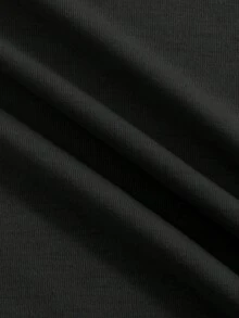 ROMWE MEN Street Life Camiseta sin mangas de cuello redondo con estampado gráfico de estilo punk, diseño desgastado con diamante de imitación para hombre, verano - Negro - Ver 3