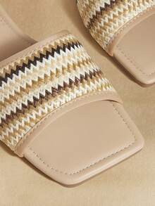 Rosivie Women's Casual Pleated Flat Sandals - Multicolor - View 5