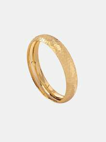 Lumivelle 1 件厚树脂袖口手镯女士堆叠厚轮手镯套装，棕色亚克力手镯臂带，基本款设计手镯首饰适合日常佩戴 - 彩色 - 查看 6