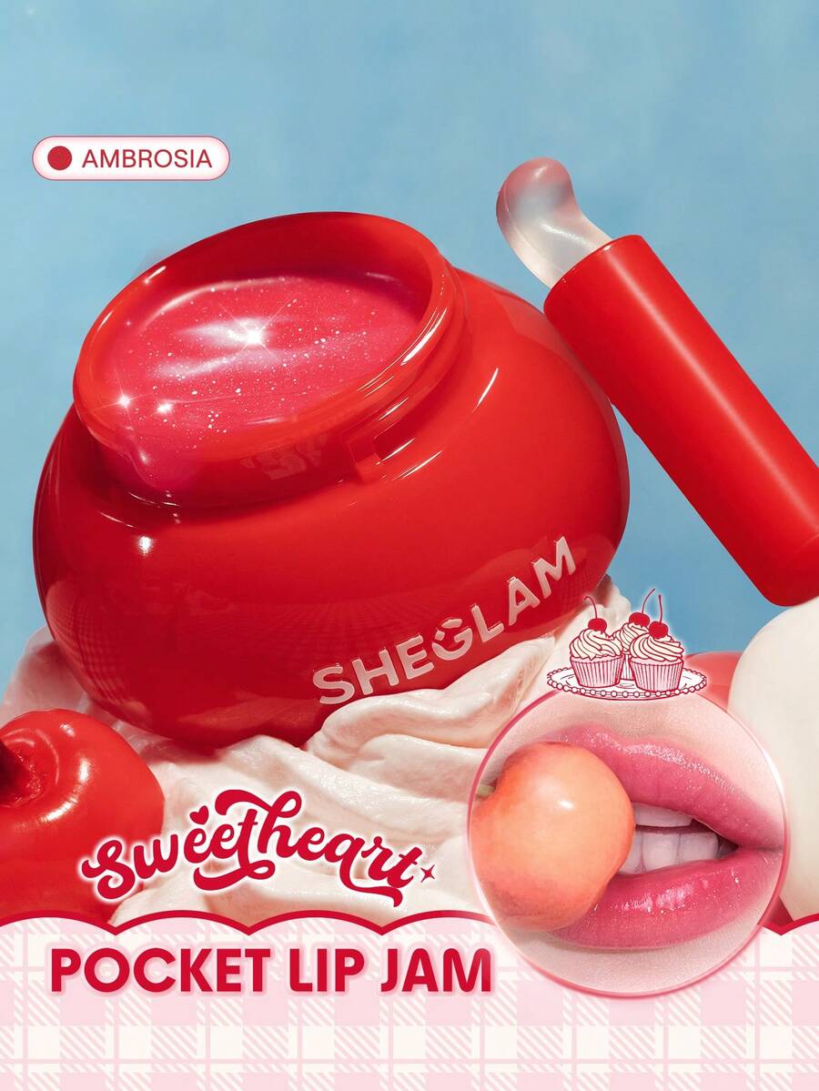 SHEGLAM Sweetheart Collection Life Is Delicious 口袋唇釉-Ambrosia 品牌 美容 化妝 化妝品 適合女性與女孩 完美搭配夏季春季 Y2K 時尚 流行 生日 母親節禮物 假期 派對準備就緒 最佳顏色 - Ambrosia - 查看 1