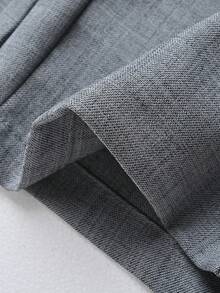 Manfinity Bizformal Men's Solid Color Pocket Casual Versatile Commute Pants, Formal - Grey - View 7