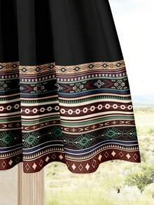 Rusticease 2pcs/Set Women's Vacation Casual Bohemian Top + Printed Skirt Set, Women's Summer Outfit, Summer Skirt Set, Skirt And Top Set, Women's Skirt And Top Set, Printed Skirt Set, Suitable For Vacation, Chic - Multicolor - View 5