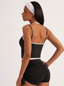 Easithlete Slogan Graphic Sports Teeworkout Tank Top - Black - View 3