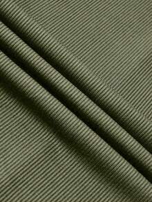 Olithes 纯色紧身衣和阔腿裤两件套 - 軍綠色 - 查看 5