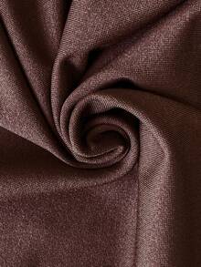 SHEIN Maternity Summer Casual Solid Color Side Drawstring Side Slit Camisole Dress - Brown - View 3