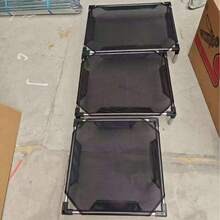 1 chiếc giường cho thú cưng bằng thép không gỉ, sử dụng được quanh năm, vải lưới có thể tháo rời và giặt được, dành cho chó. - màu đen - Xem 14