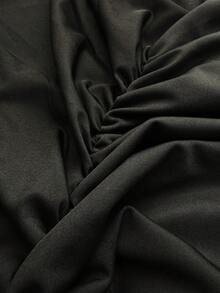 NU&NOW Robe moulante mini sexy sans bretelles avec nœud à la taille, convient pour les vacances, la rue, les sorties en boîte de nuit, le printemps/l'été - Noir - Voir 6