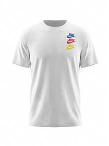 Nike Boys T-Shirts White - White - View 1