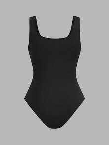SHEIN EZwear 4件套女士多色吊带连体衣，黑/白/粉三色可选，休闲紧身款 - 彩色 - 查看 7