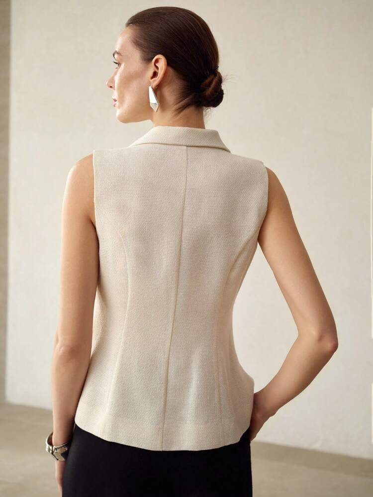 STRUCTURED SINGLE BREASTED TOP