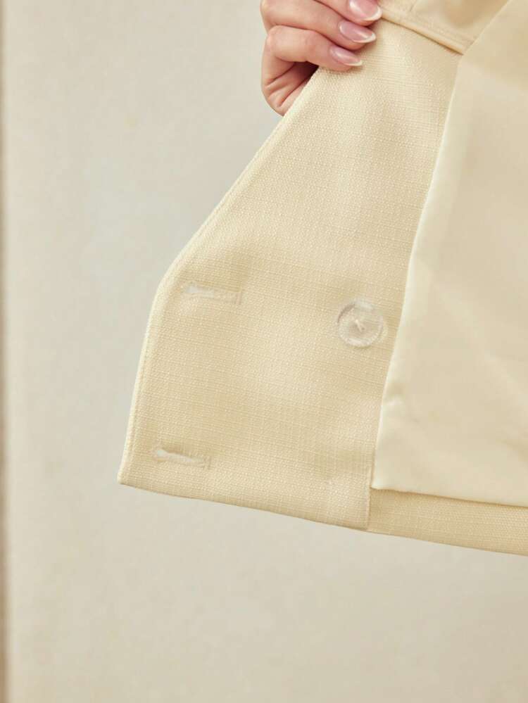 SHORT DOUBLE BREASTED COAT, SPRING/SUMMER