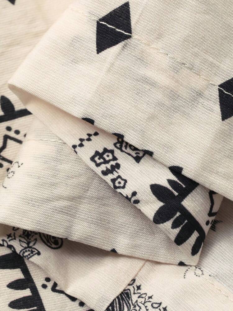 Women's Printed Camisole Top And Loose Wide-Leg Pants, Vacation Casual Two Pieces Set Summer