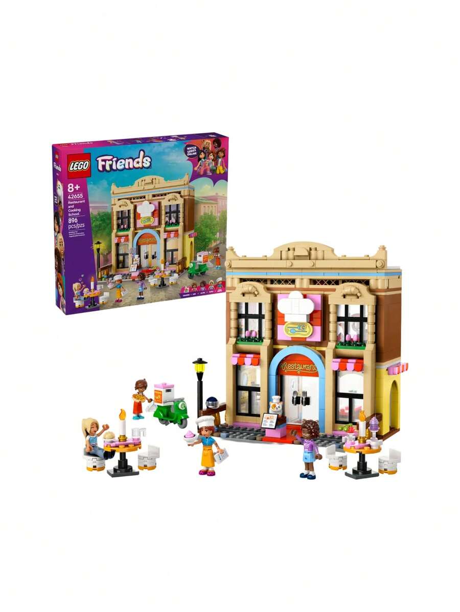 LEGO Friends Restaurant And Cooking School Kids 8Years+ 42655 - Multicolor - View 1