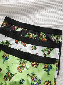 TEENAGE MUTANT NINJA TURTLES | SHEIN 少年特兰克斯 变种忍者神龟 - 黑色 - 查看 3